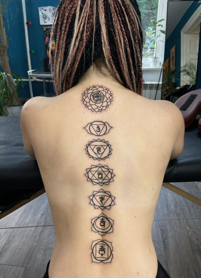 Chakras Temporary Tattoo (Set of 3) – Small Tattoos
